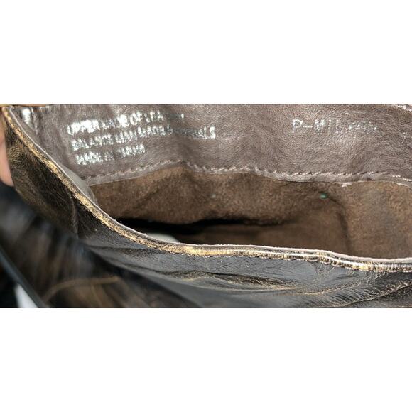 Steve Madden Men’s Brown Leather Back Zip Milyon Size 12 - Picture 8 of 9